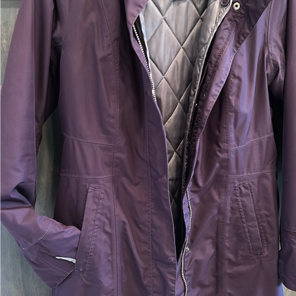 Eddie Bauer Women's Trench Coat in Deep Purple